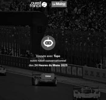 Ouest France a lancé son premier agent IA conversationnel lors des 24 Heures du Mans